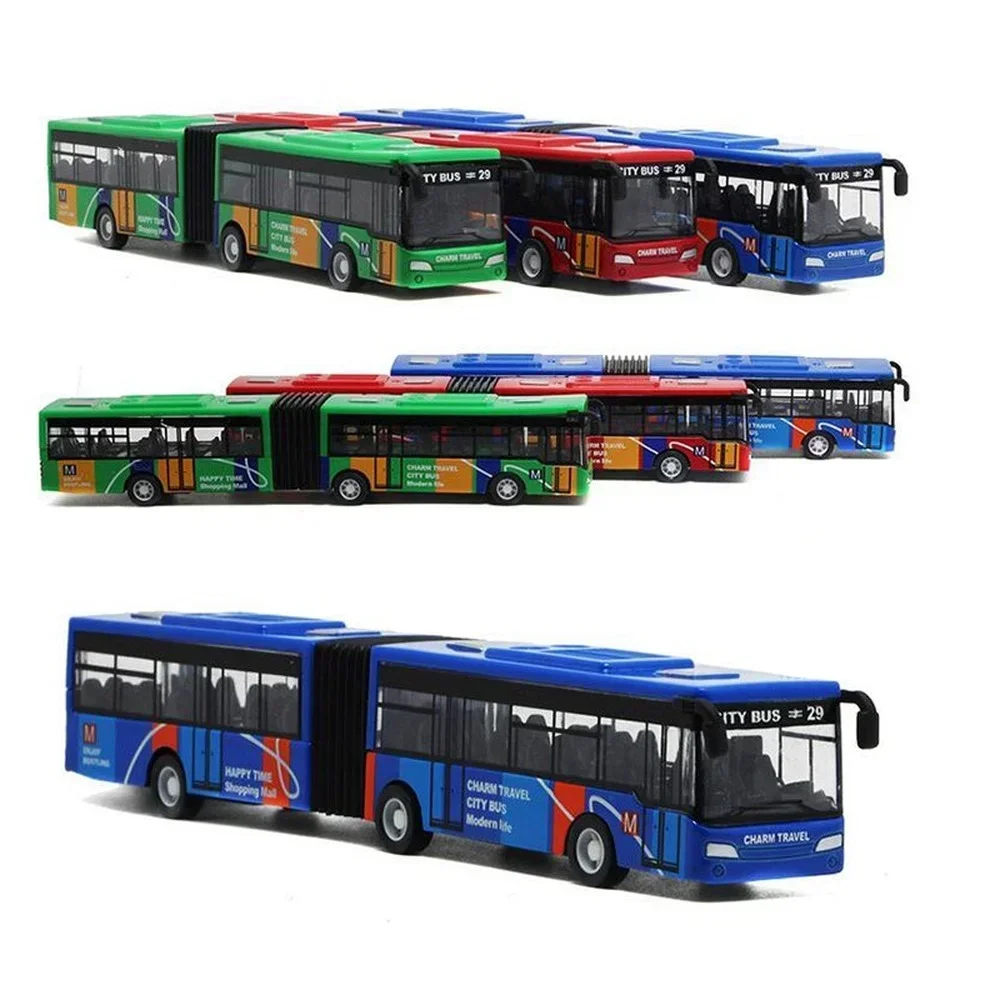 Party Games Bus - 1/64 Diecast Alloy City Busดึงกลับรถของเล่นเด็กรถความเฉื่อยรถรุ่นของเล่นของเล่นเพื่อการศึกษาเด็กของขวัญของเล่นเด็ก