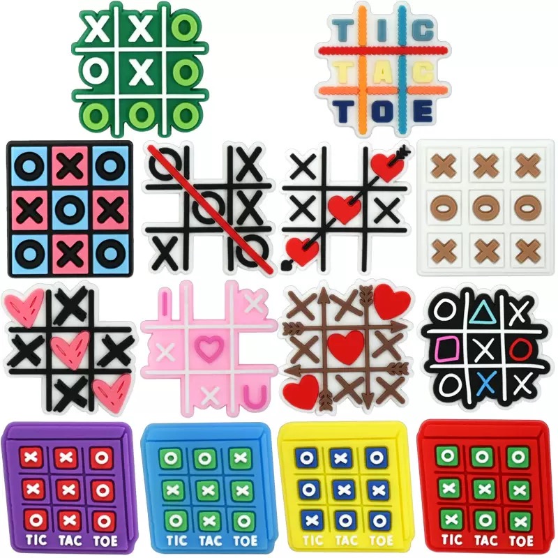 Games Garden Party - 14-100 ชิ้น ชาร์มรองเท้าการ์ตูน PVC แฟชั่นสำหรับตกแต่งรองเท้าคลาสสิก ของตกแต่งรองเท้าสำหรับงานปาร์ตี้วันเกิด