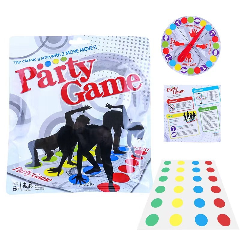 Party Games Group For Adults - เกมปาร์ตี้ทวิสเตอร์ - ของเล่นกีฬาแบบกลุ่มสำหรับเด็กและผู้ใหญ่ เล่นสนุกได้ทั้งในร่มและกลางแจ้ง