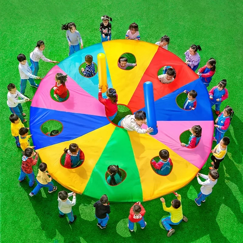 Party Games Group For Adults - ร่มร่มร่อนสีรุ้ง เกมนักล่ากอเฟอร์ แบบเล่นหลายคน ซ่อนหา สนุกสนานกลางแจ้ง สำหรับเด็ก