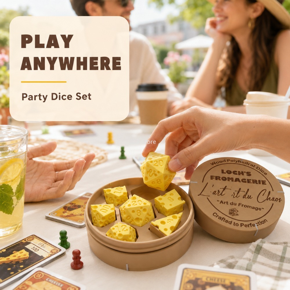 กล่องลูกเต๋ารูปทรงชีส ของตกแต่ - Party Games Kids And Adults บทวิจารณ์และราคา