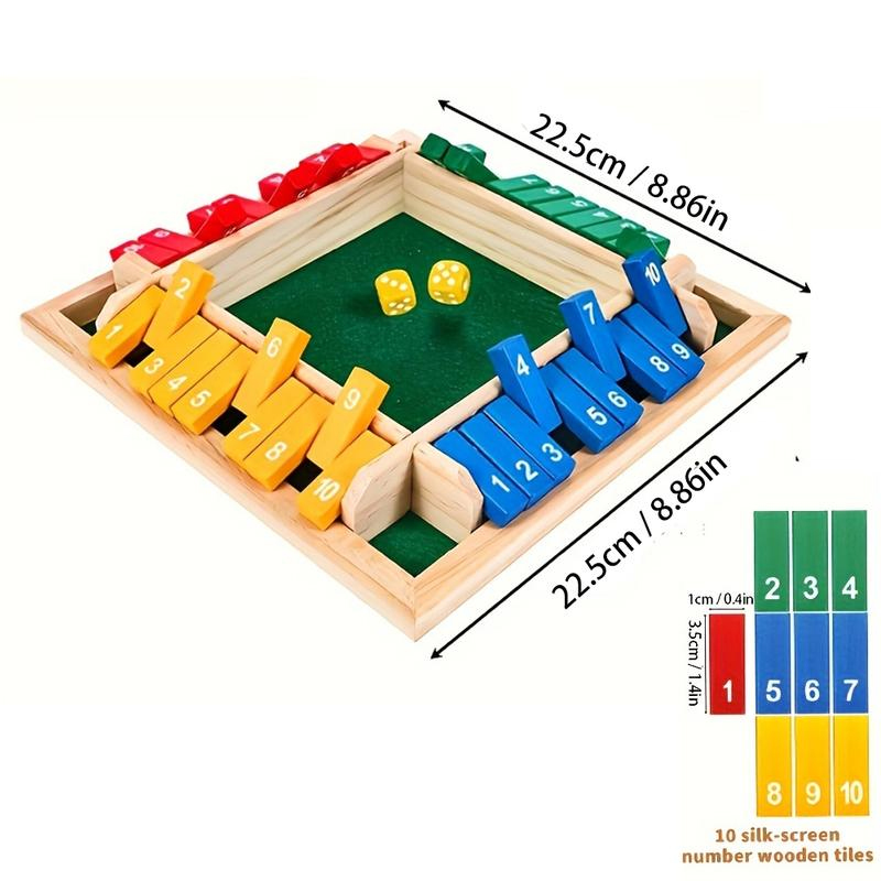 เกมกล่องไม้ ลูกเต๋า ไพ่พลิกสี่ - Party Games For 7 People บทวิจารณ์และราคา