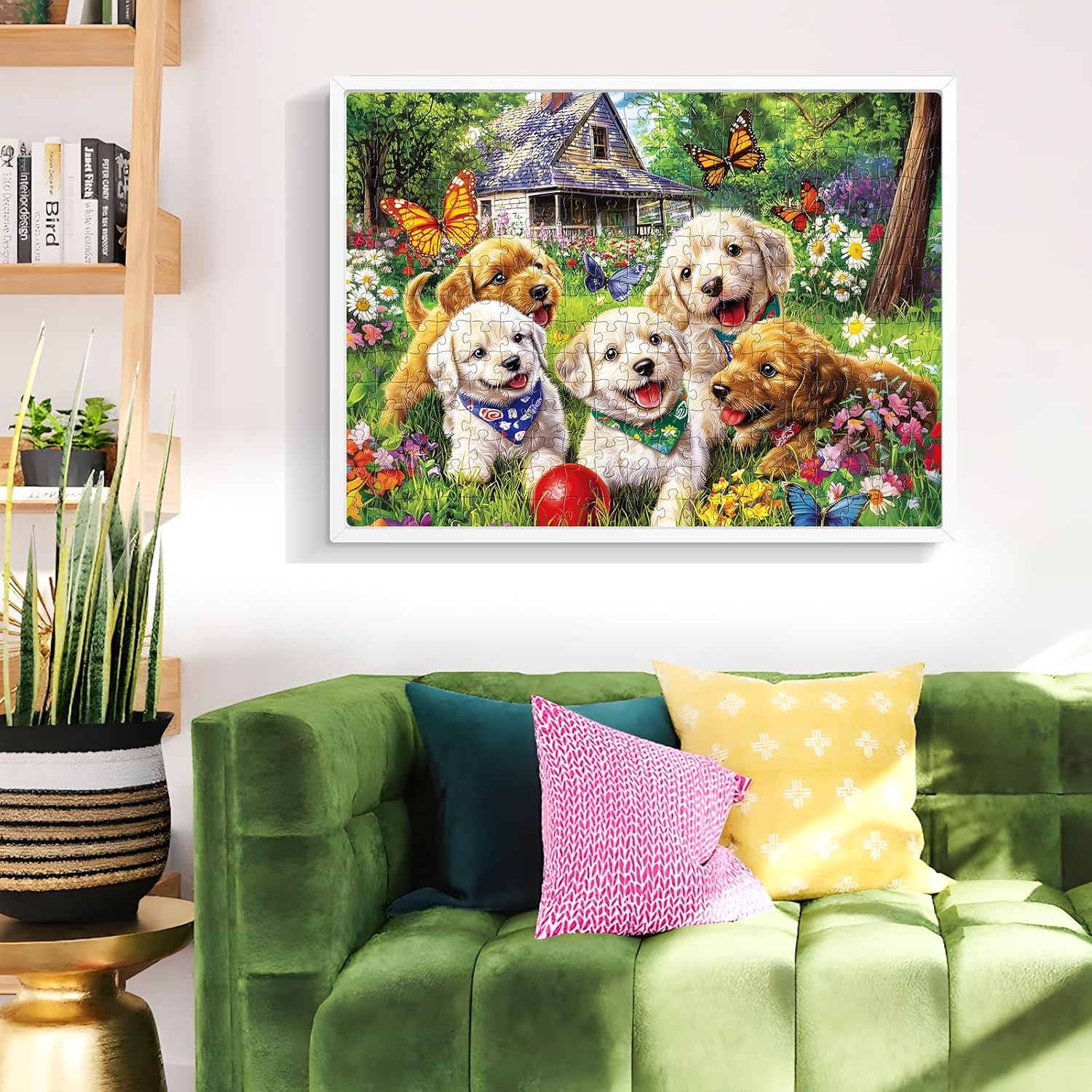 จิ๊กซอว์ไม้รูปสุนัขน่ารักในสวน - Games Garden Party บทวิจารณ์และราคา