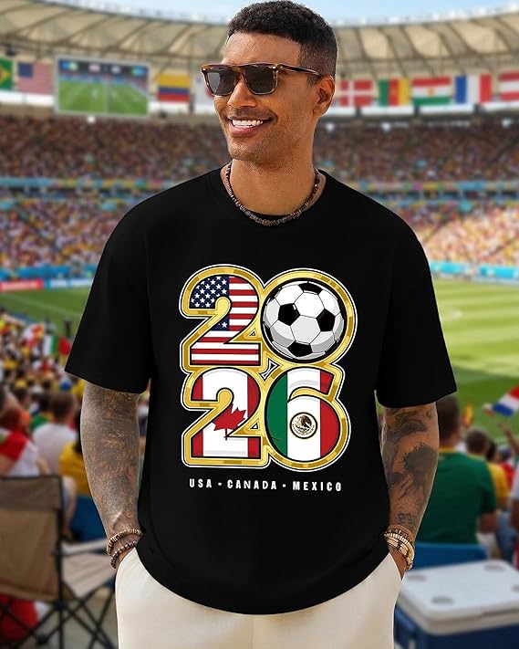 เสื้อยืดแฟนฟุตบอลปี 2026 สำหรั - Party Games Usa บทวิจารณ์และราคา