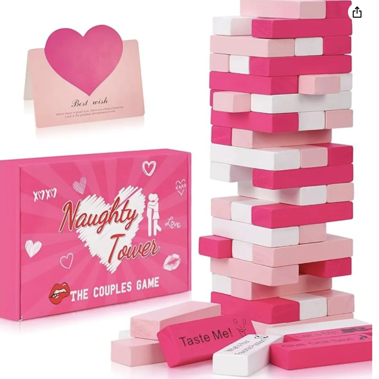 48PCS Block Tower เกมคู่กิจกรร - Party Games Couple บทวิจารณ์และราคา